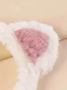 耳朵裝飾髮箍 - 白色 - 查看 3