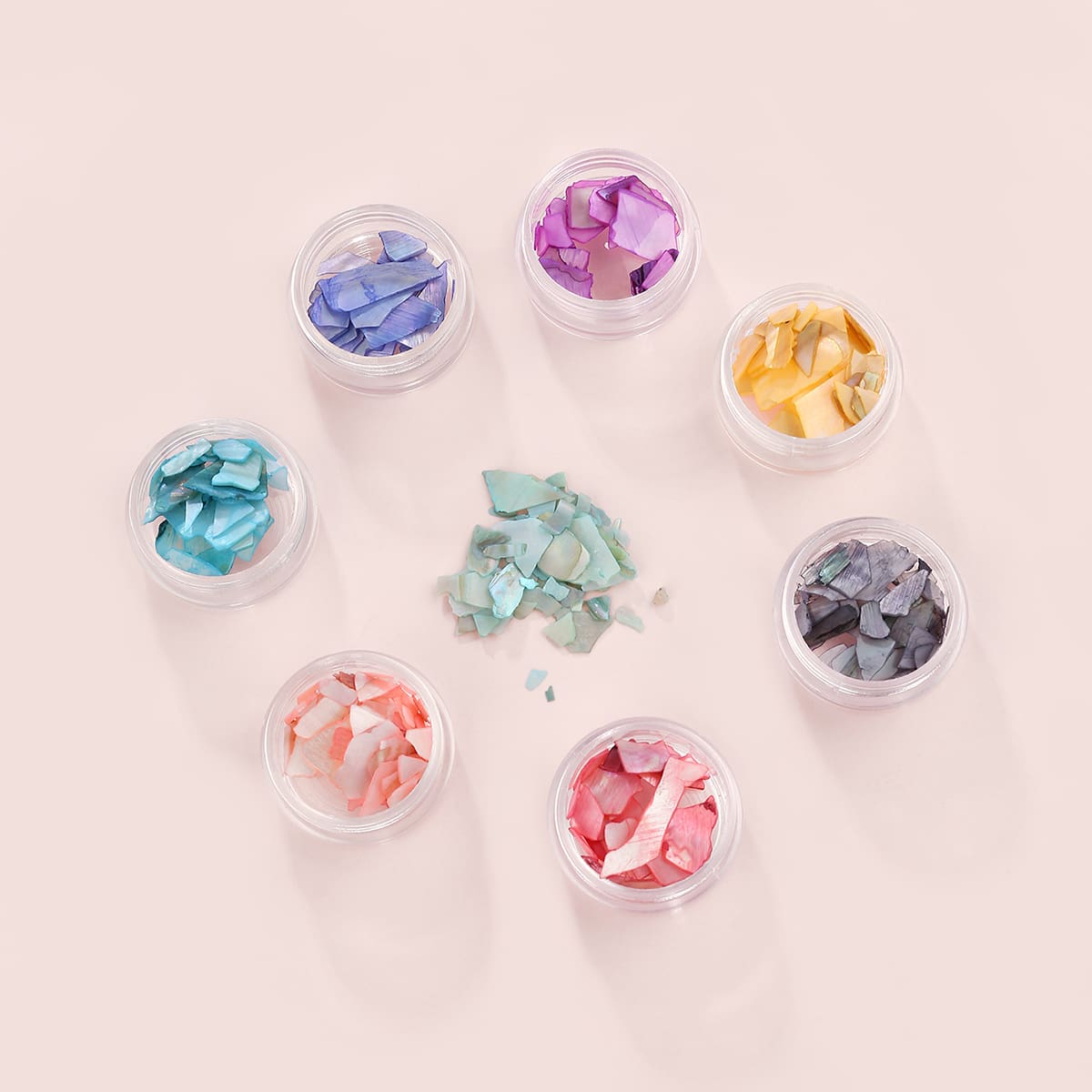 

8boxes Fragment Design Nail Art Decoration, Multicolor