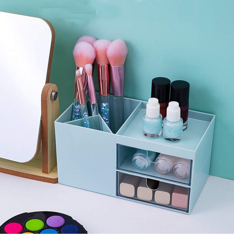 

1pc Random Desktop Drawer Storage Box, Multicolor