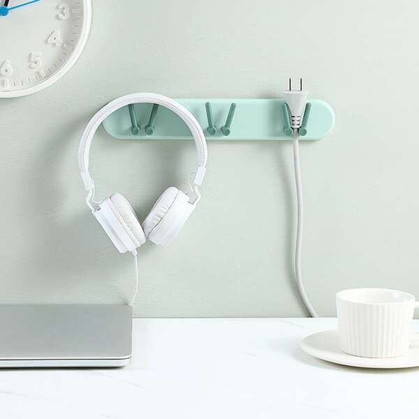 

1pc 3 In 1 Wall Hook, Green