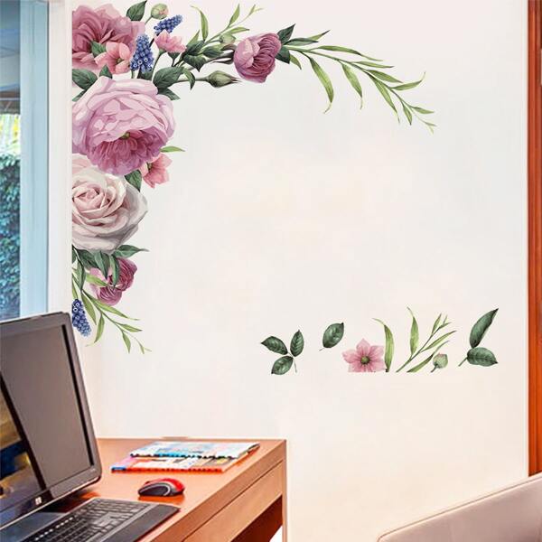 

Floral Pattern Wall Sticker, Multicolor