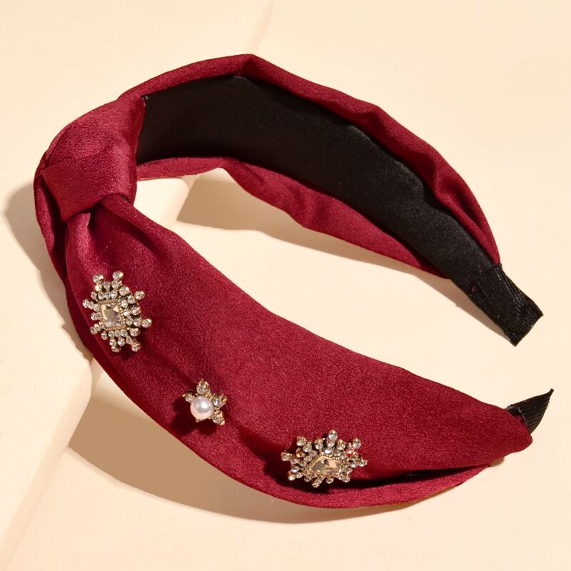 

Rhinestone Decor Hair Hoop, Red