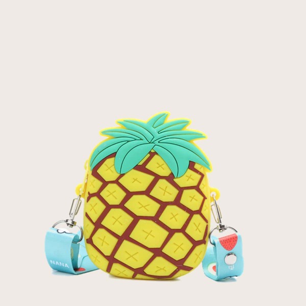 

Mini Girls Pineapple Design Crossbody Bag, Yellow