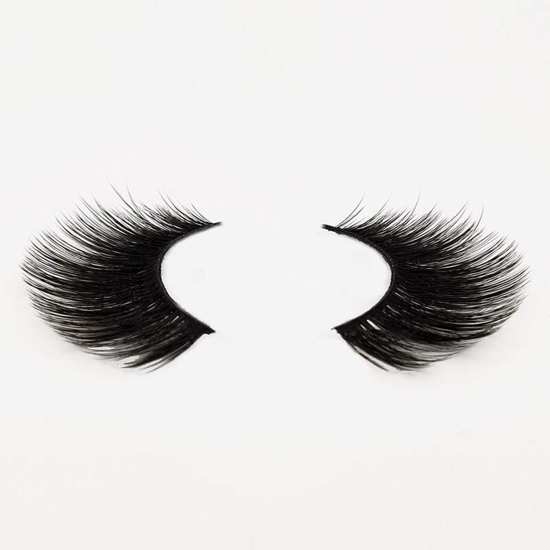 

1pair Natural Thick False Eyelash, Black