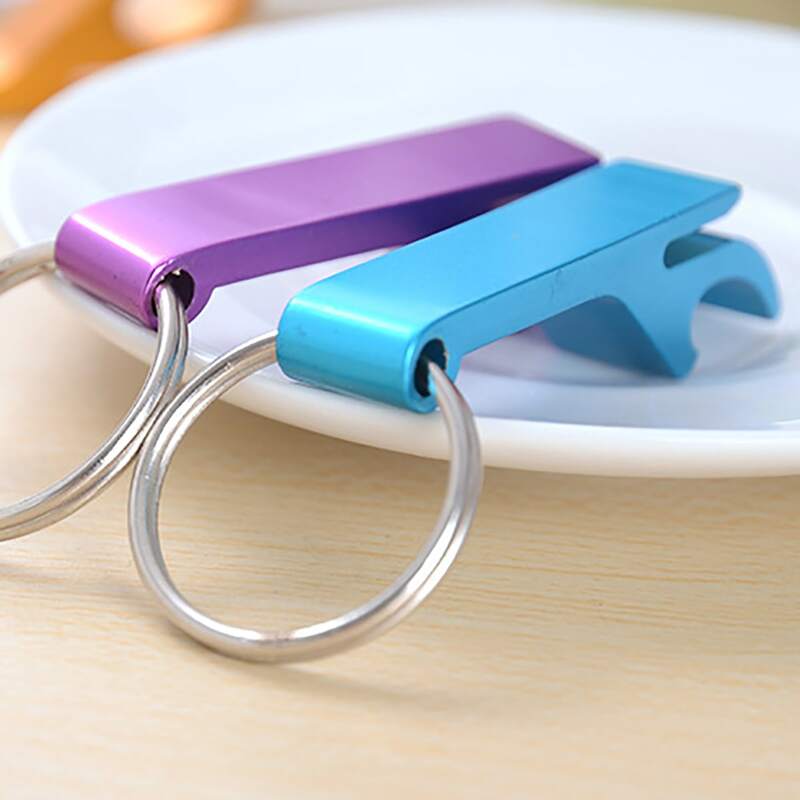

2pcs Random Bottle Opener Keychain, Multicolor