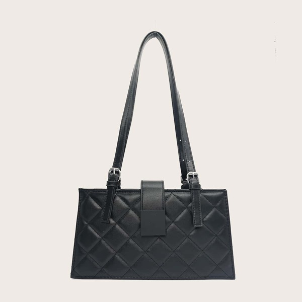 

Quilted Shoulder Bag, Black