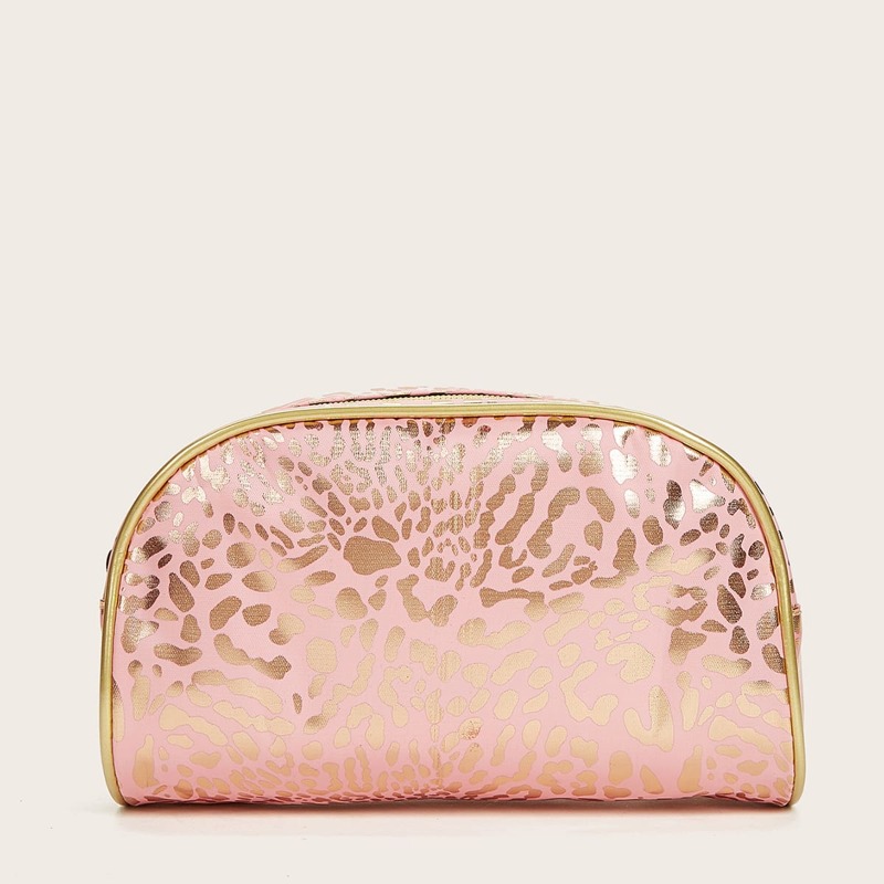 

Leopard Makeup Bag, Pink