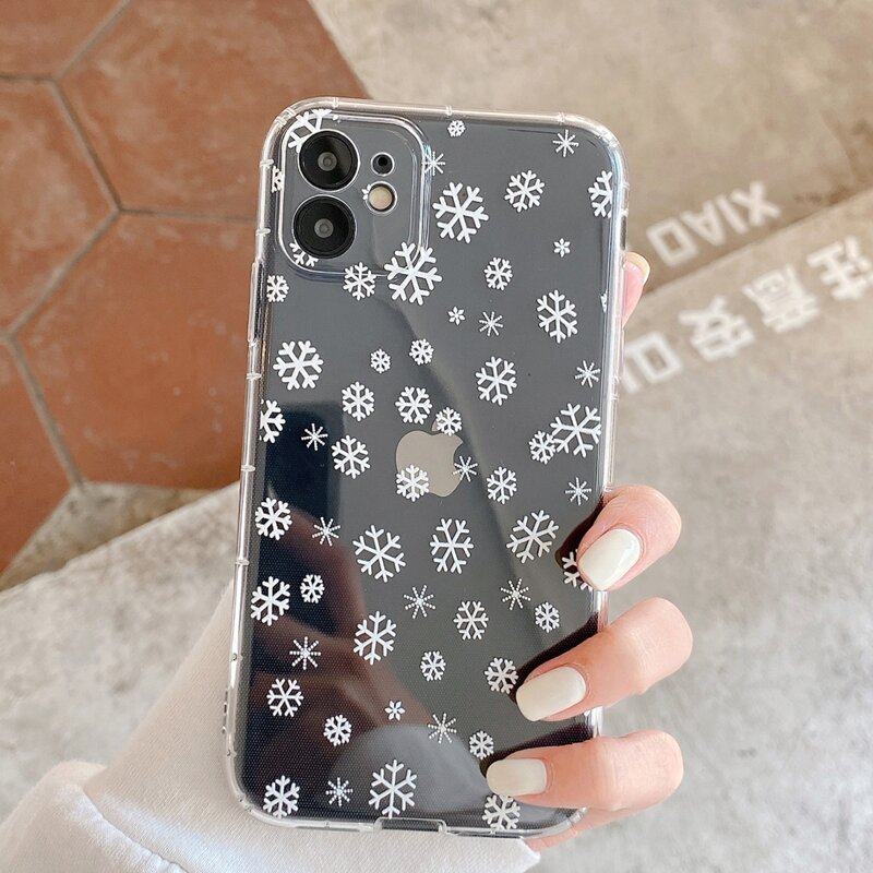 

Snowflake Pattern Clear iPhone Case