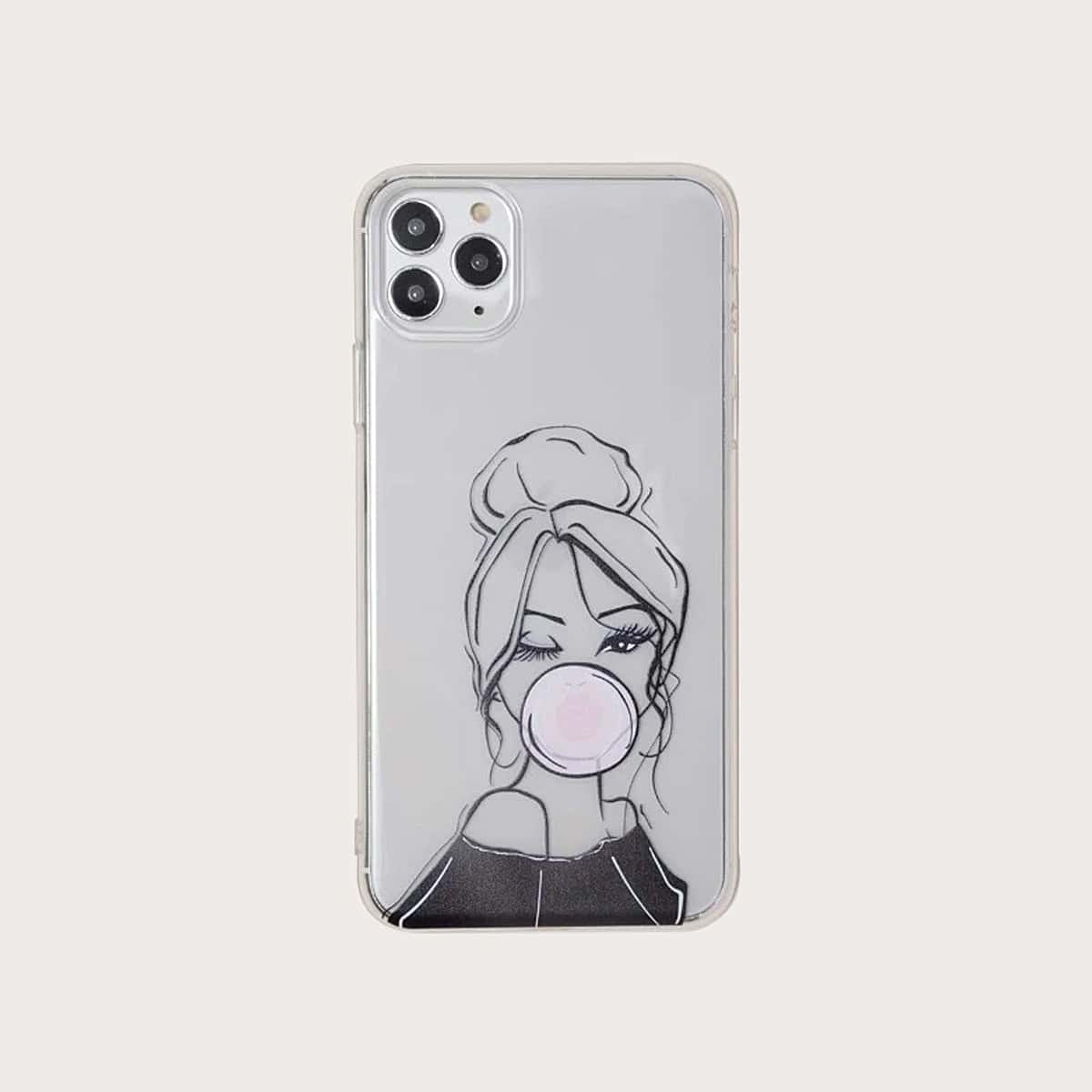 

Bubblegum Girl Clear iPhone Case