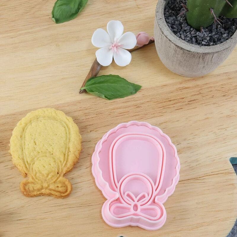 

4pcs Cartoon Biscuit Mold Set, Pink