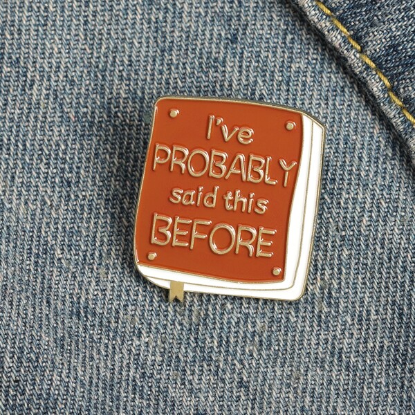 

Book Design Brooch, Multicolor
