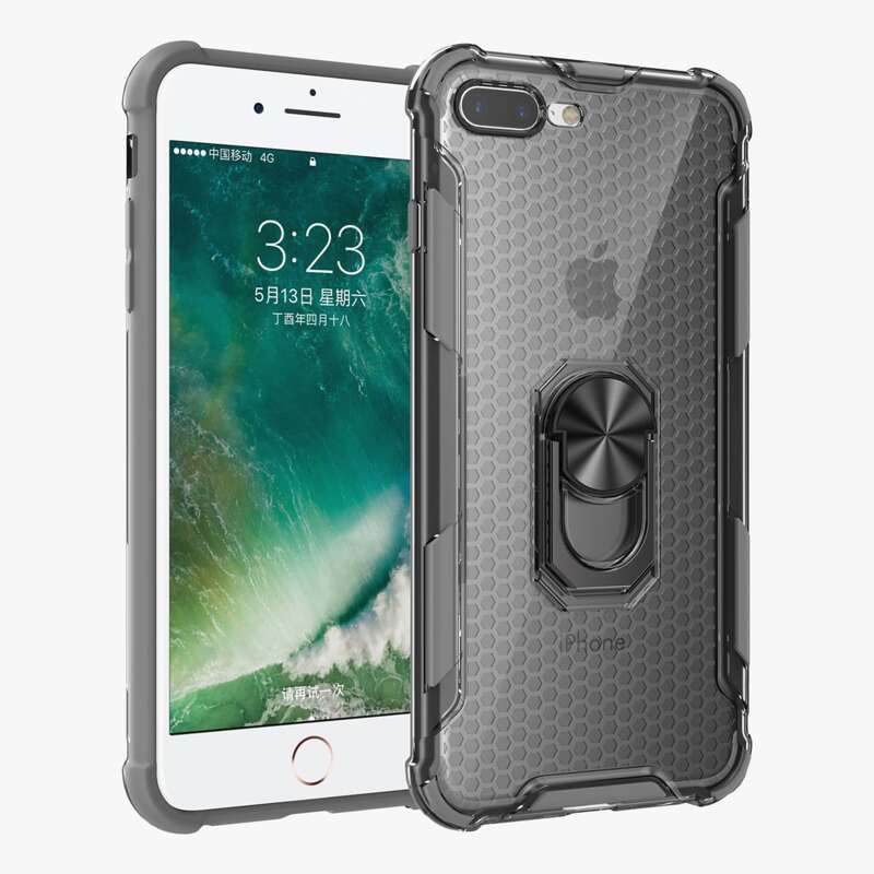 

Full Coverage iPhone Case & Ring Holder, Grey
