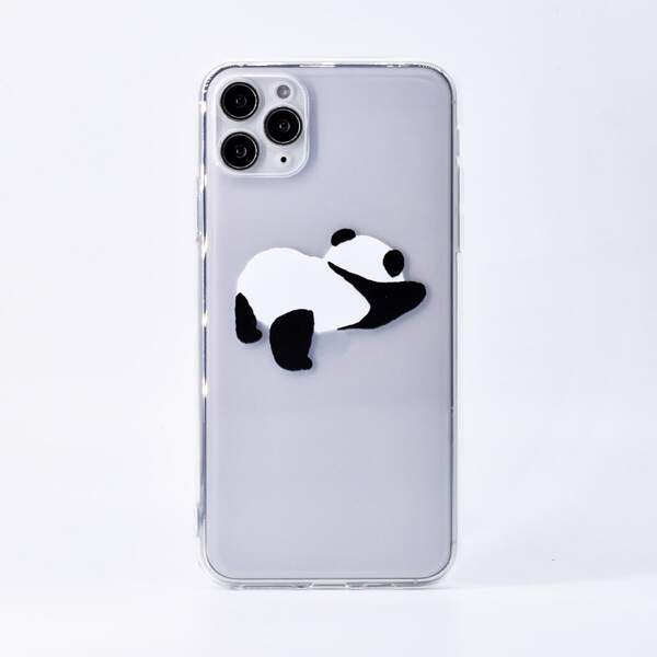 

Panda Print iPhone Case, Clear