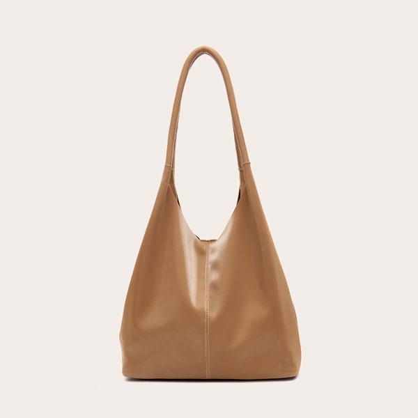

Minimalist Large Capacity Shoulder Tote Bag, Khaki
