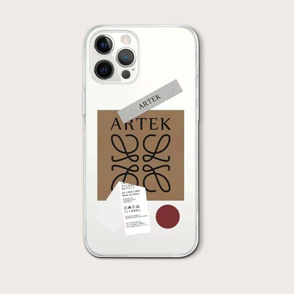 

Letter Label Pattern iPhone Case, Multicolor
