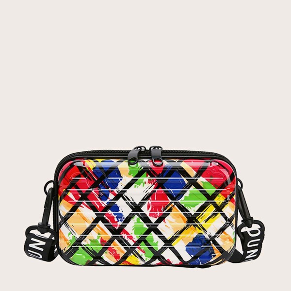 

Color Block Crossbody Bag, Multicolor