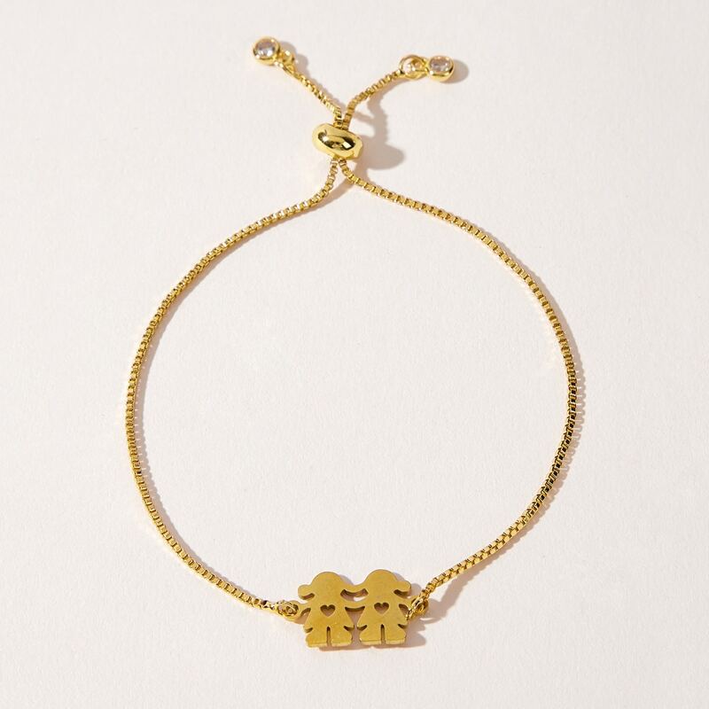

Girl Charm Chain Bracelet, Gold
