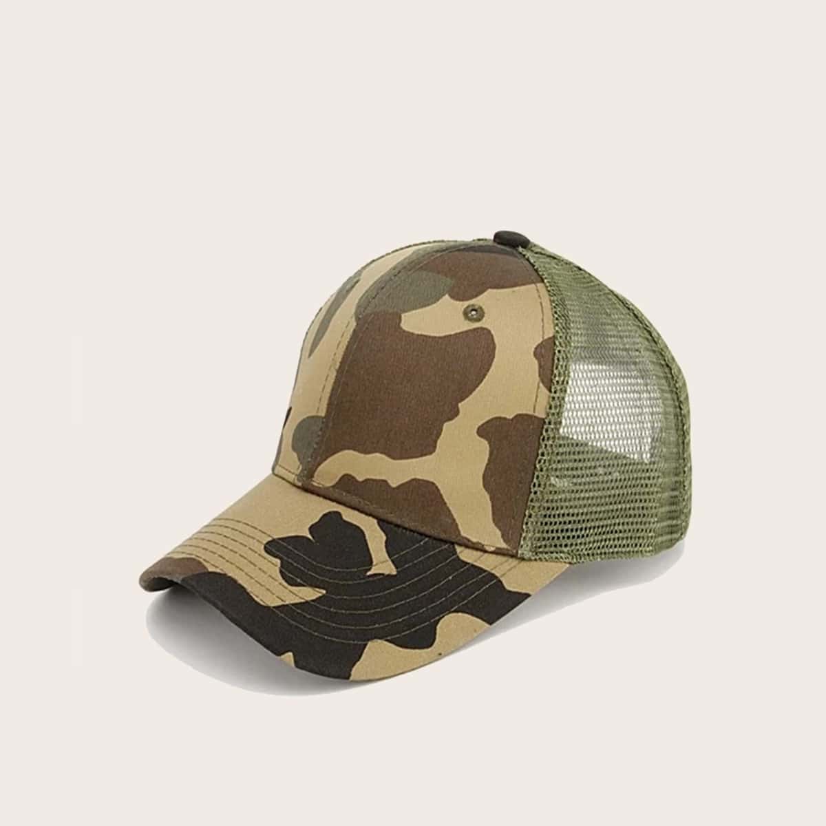 

Camo Baseball Cap, Multicolor