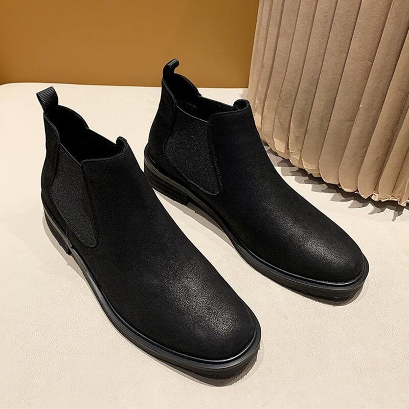 

Chunky Heeled Chelsea Boots, Black
