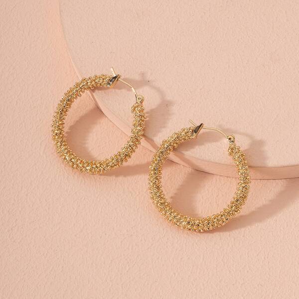 

Minimalist Hoop Earrings, Gold