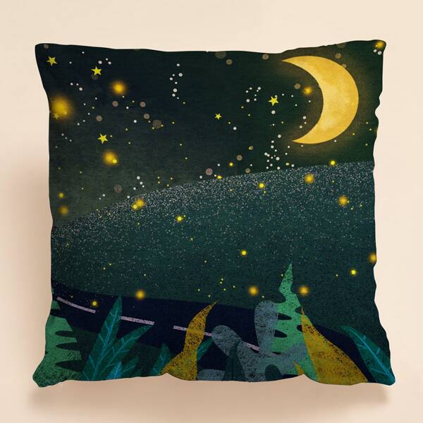 

Starry Sky Cushion Cover Without Filler, Multicolor