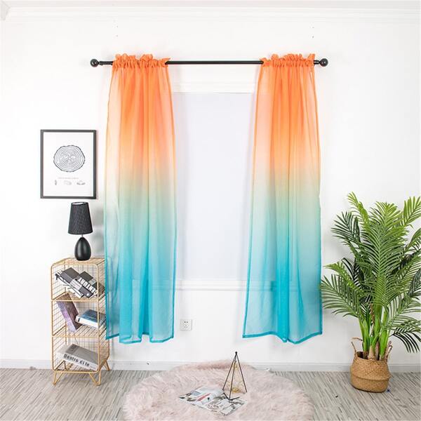 

Gradient Color Single Panel Curtain, Multicolor