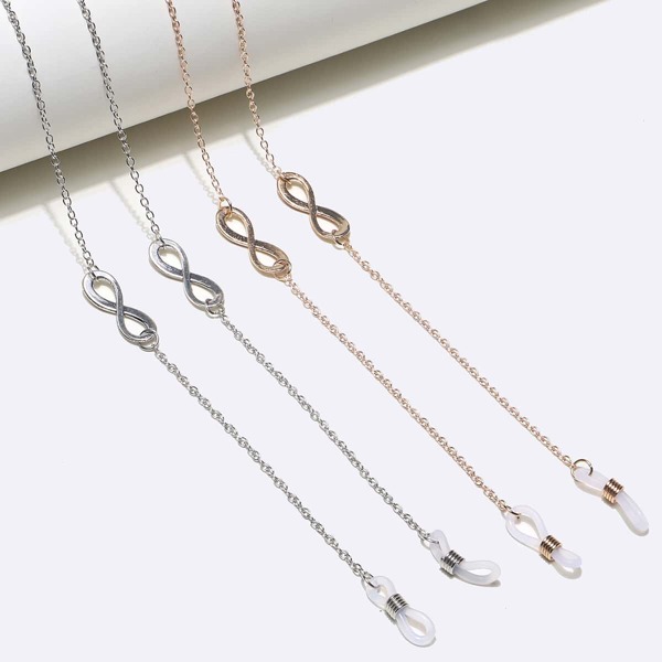 

2pcs Infinity Decor Glasses Chain, Multicolor