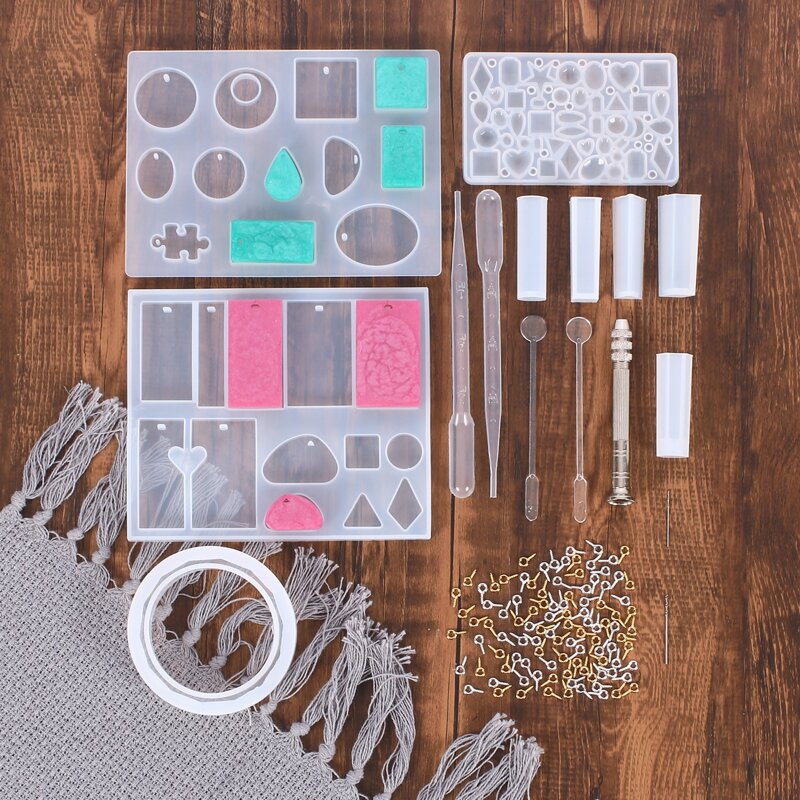 

115pcs DIY Crystal Epoxy Mold Set, White