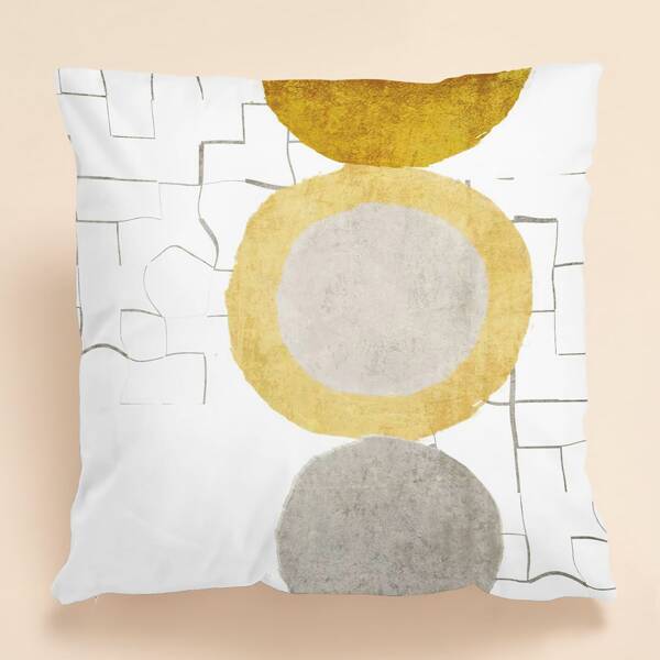 

Abstract Colorblock Cushion Cover Without Filler, Multicolor
