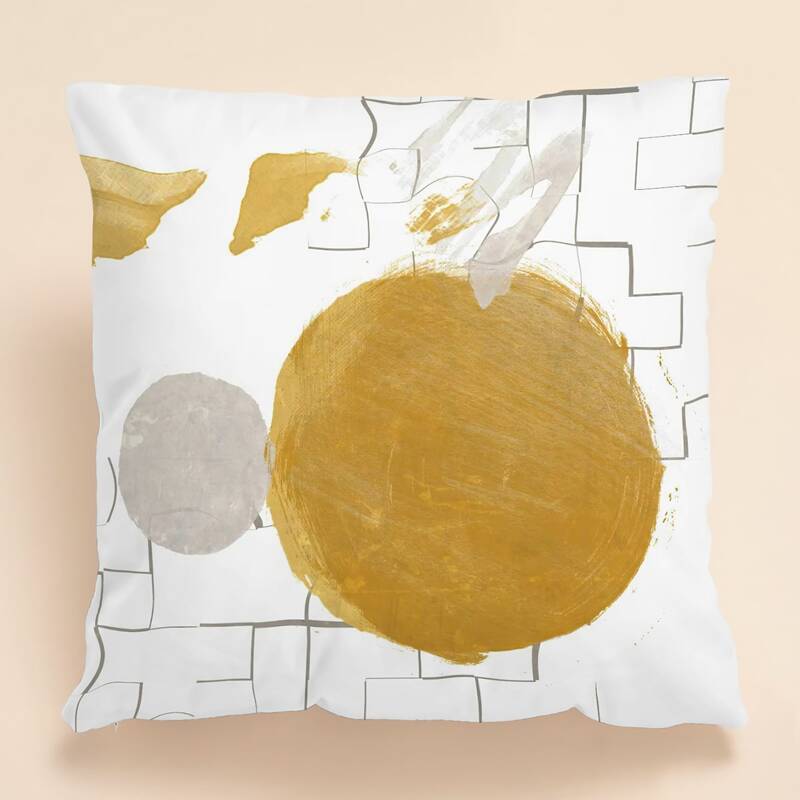 

Abstract Colorblock Cushion Cover Without Filler, Multicolor