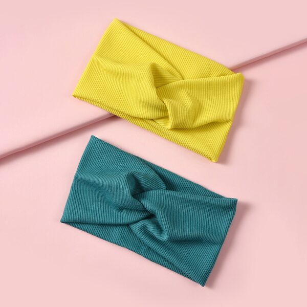 

2pcs Baby Twist Headband, Multicolor
