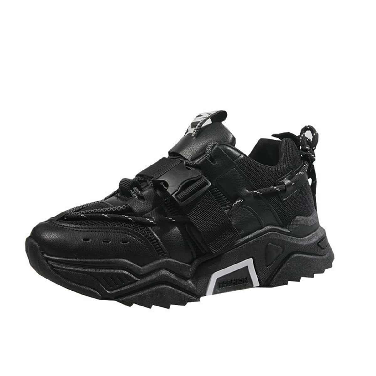 

Buckle Chunky Trainers, Black