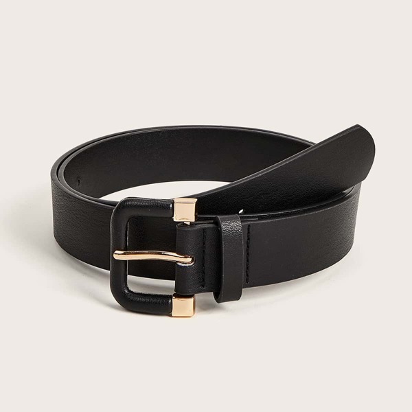 

Metal Buckle Belt, Black