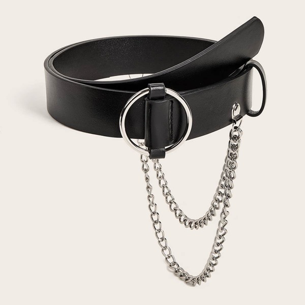 

Chain Decor Belt, Black
