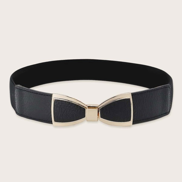 

Bow Design Buckle Belt, Black