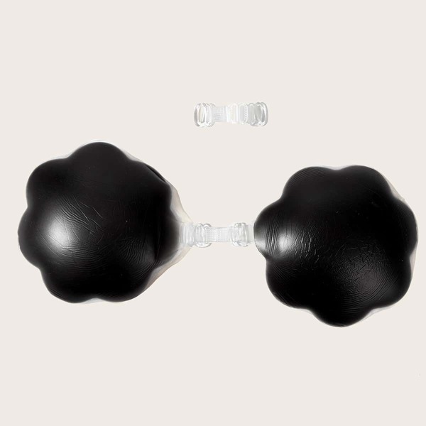

1pair Plus Silica gel Nipple Cover, Black