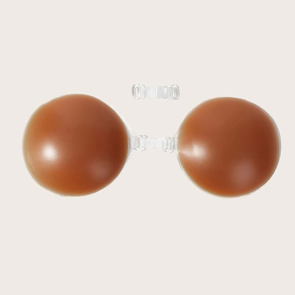 

1pair Plus Silica gel Nipple Cover, Rust brown