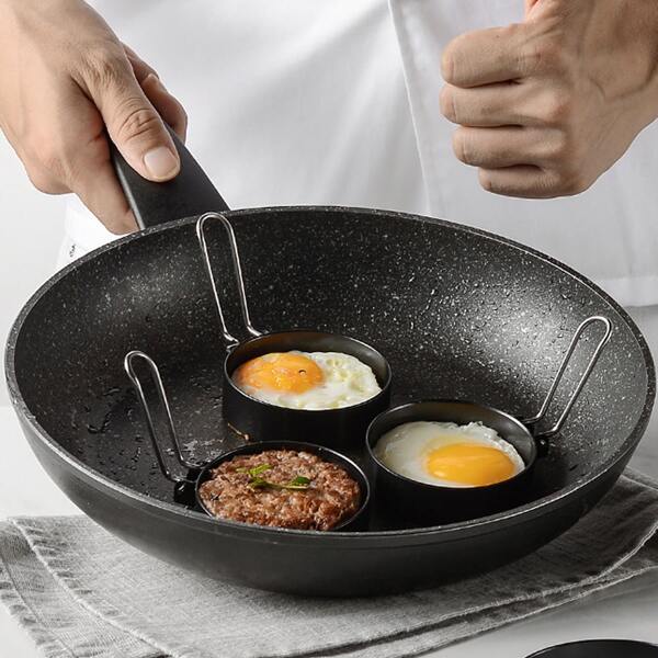 

4pcs Omelette Model & 1pc Oil Brush, Black