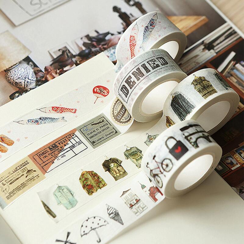 

1roll Random Vintage DIY Tape, Multicolor