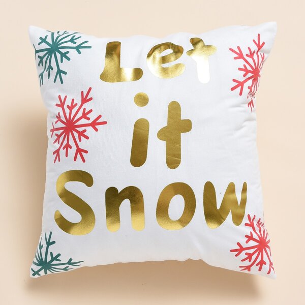 

Slogan Graphic Cushion Cover Without Filler, Multicolor
