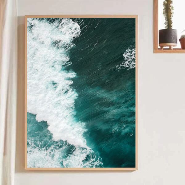 

Sea Print Wall Painting Without Frame, Multicolor