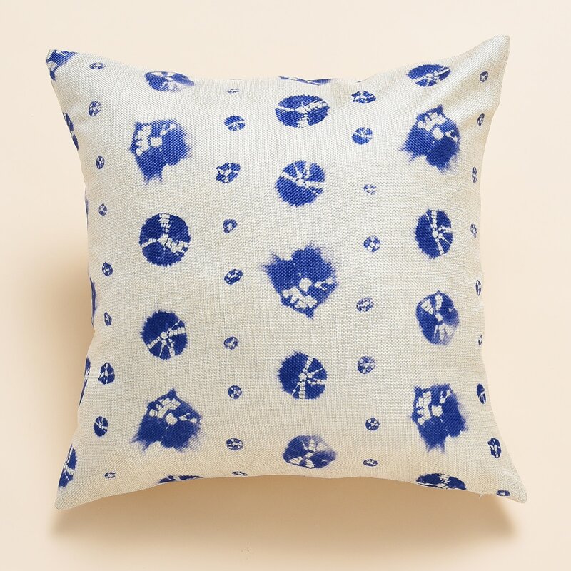 

Graphic Print Cushion Cover Without Filler, Blue