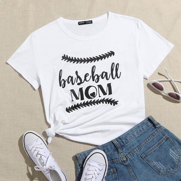 

Letter Graphic Tee, White