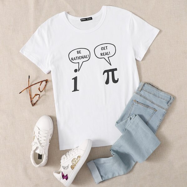 

Slogan Graphic Tee, White