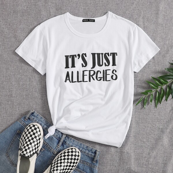 

Slogan Graphic Tee, White