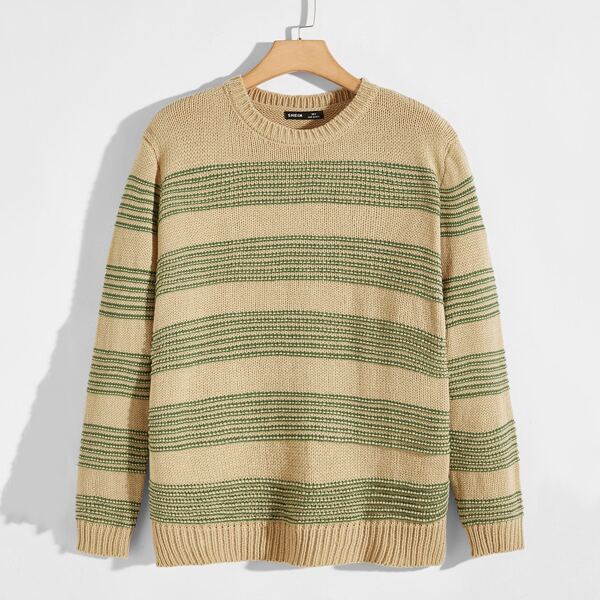 

Men Striped Pattern Sweater, Multicolor