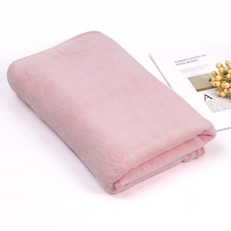 

1pc Solid Absorbent Towel, Pink