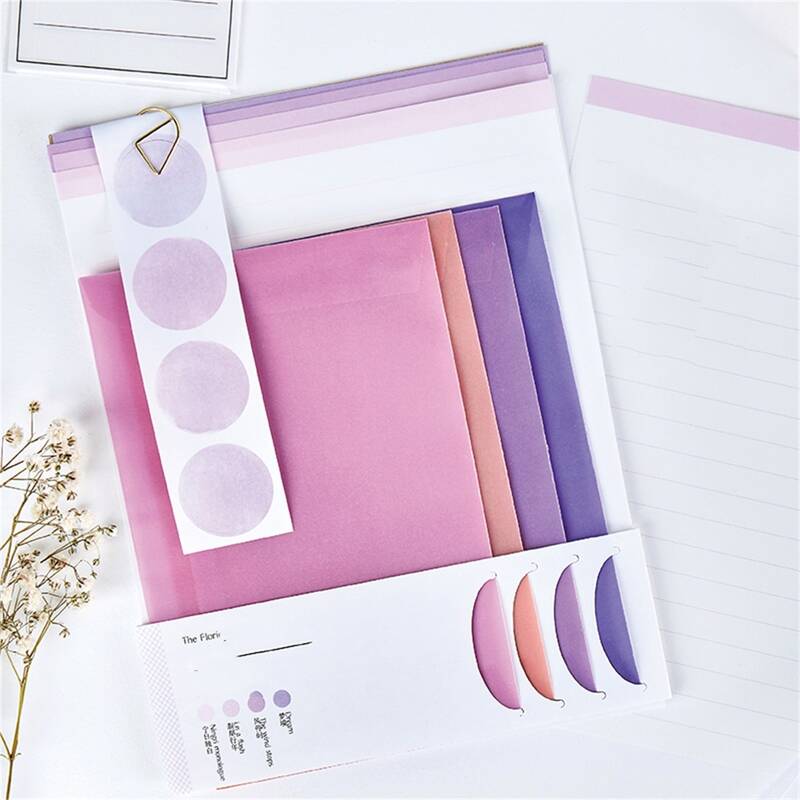 

18pcs Random Envelope & Writing Paper Set, Multicolor