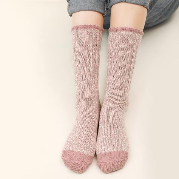 

Simple Crew Socks, Dusty pink