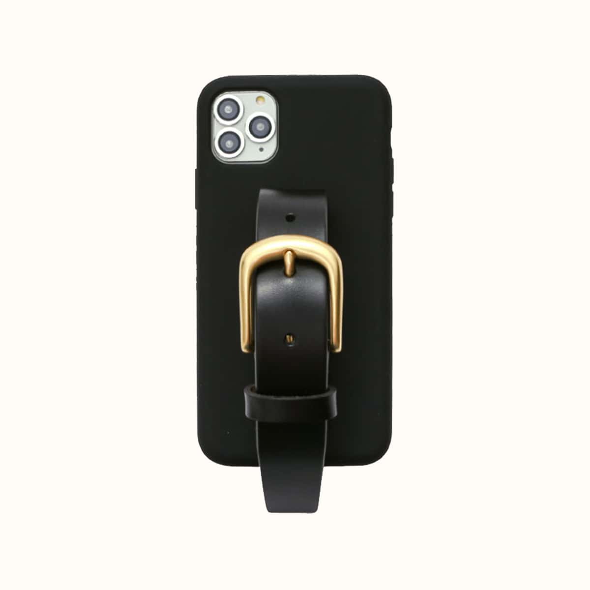 

Solid Hand Strap Phone Case, Black